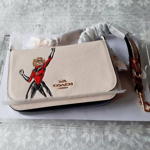 *S* NWT Coach Marvel leather black & cream handbag - Picture 5 of 8